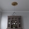 Ekena Millwork Baltimore PVC Ceiling Medallion (Canopies up to 7 3/4"), 19"OD x 3 1/2"ID x 1"P, Bright Coat Gold CMP19BABGL - alternate 9
